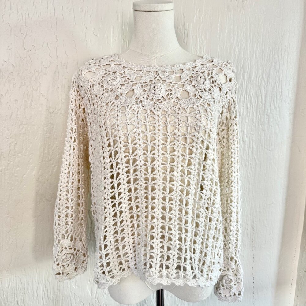 Vintage EDDIE DASSIN 80's Beautiful Soft Cotton Knit Sweater